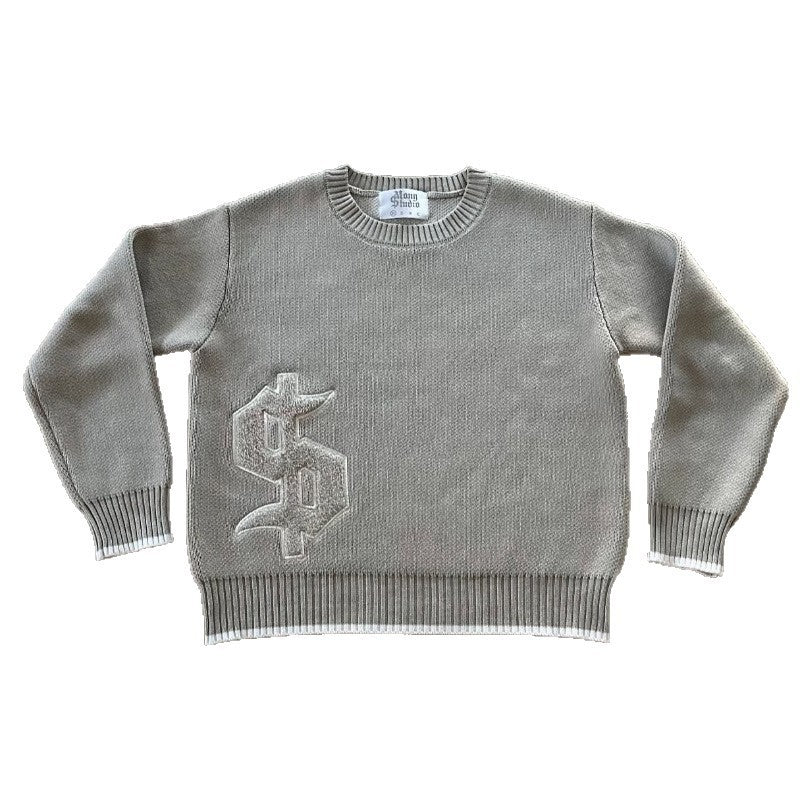 Design Jacquard Loose-fitting sweater