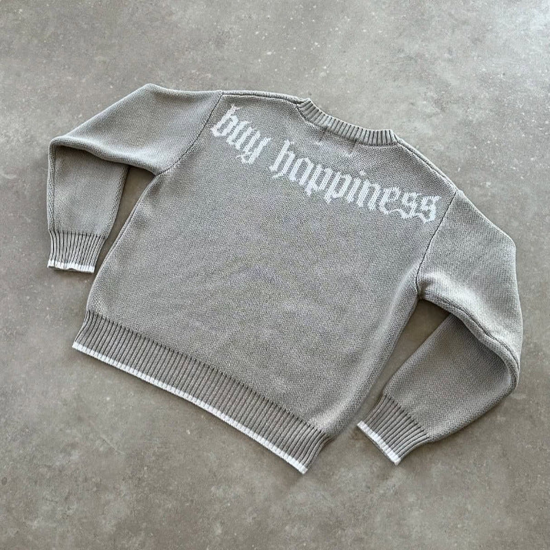 Design Jacquard Loose-fitting sweater