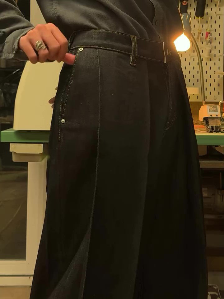 Pocket Wide-Leg Pants