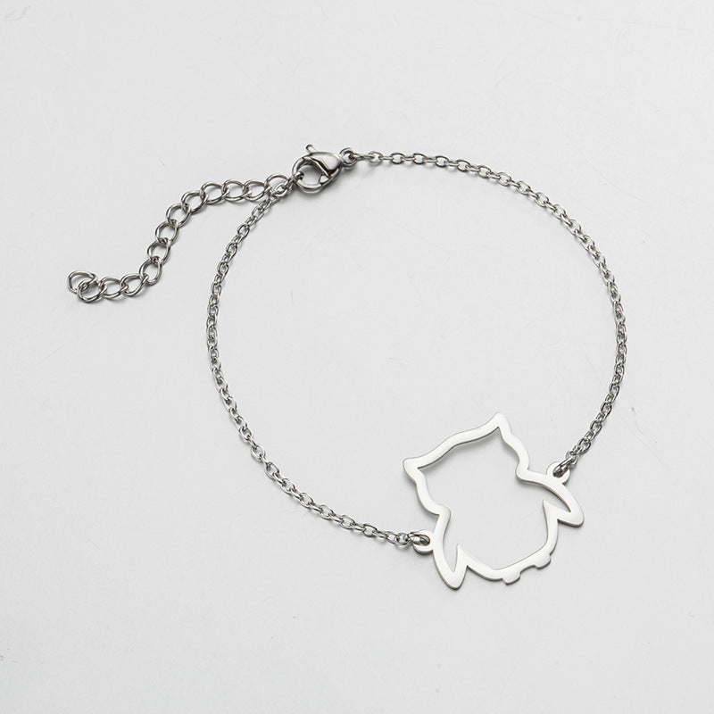 Sma Owl Pendant Bracelet