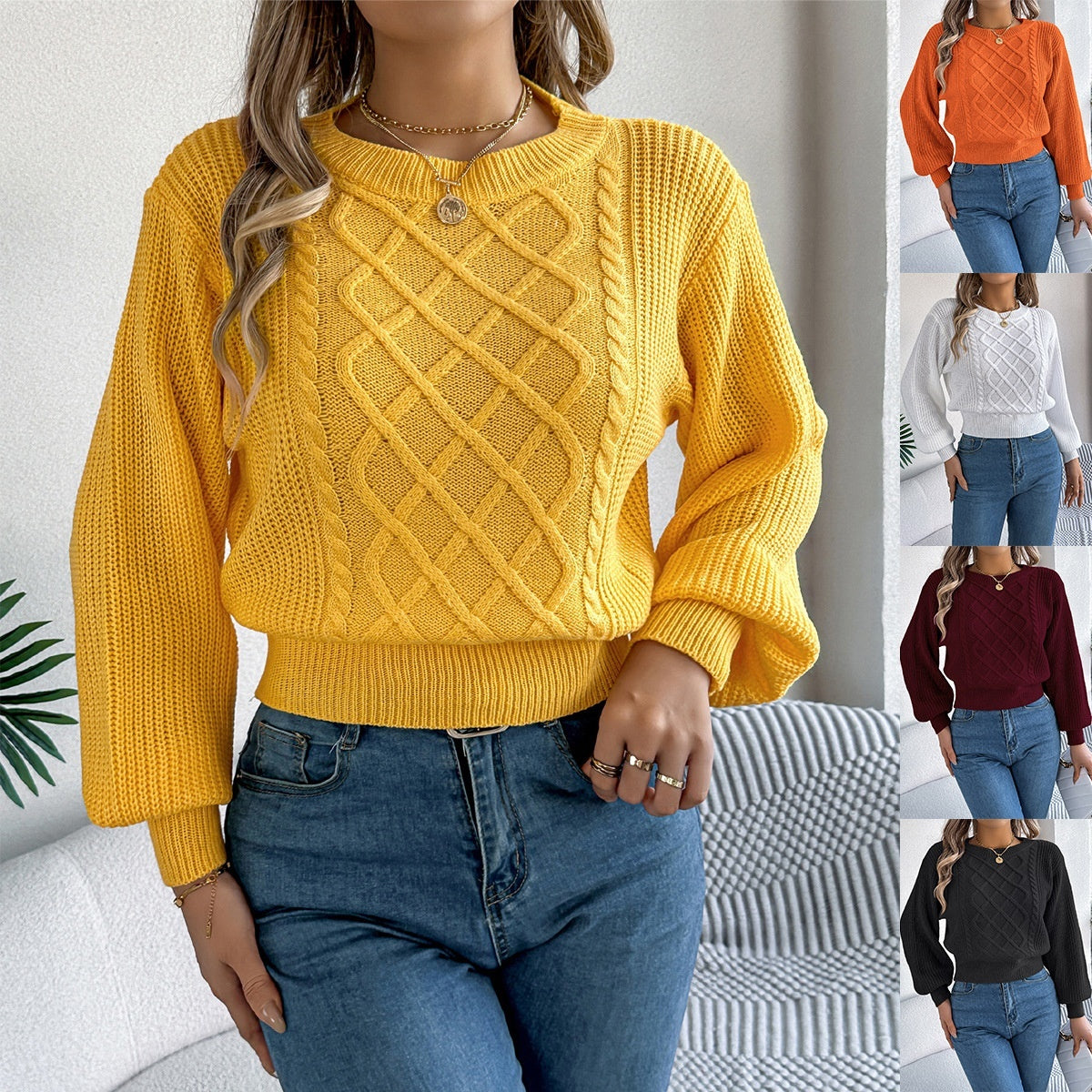 Fitted Waist Sweater