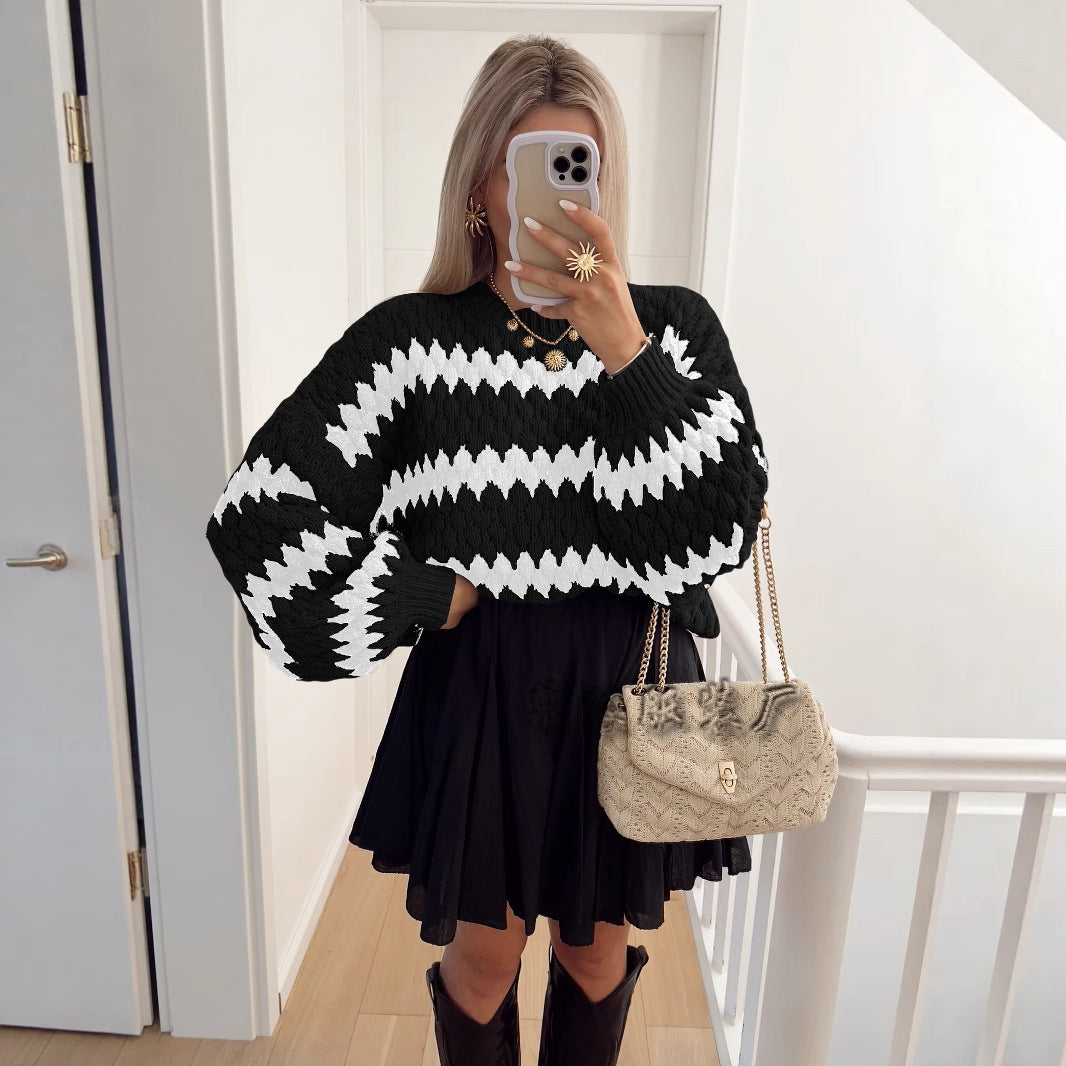 Knitted Pullover Loose Sweater