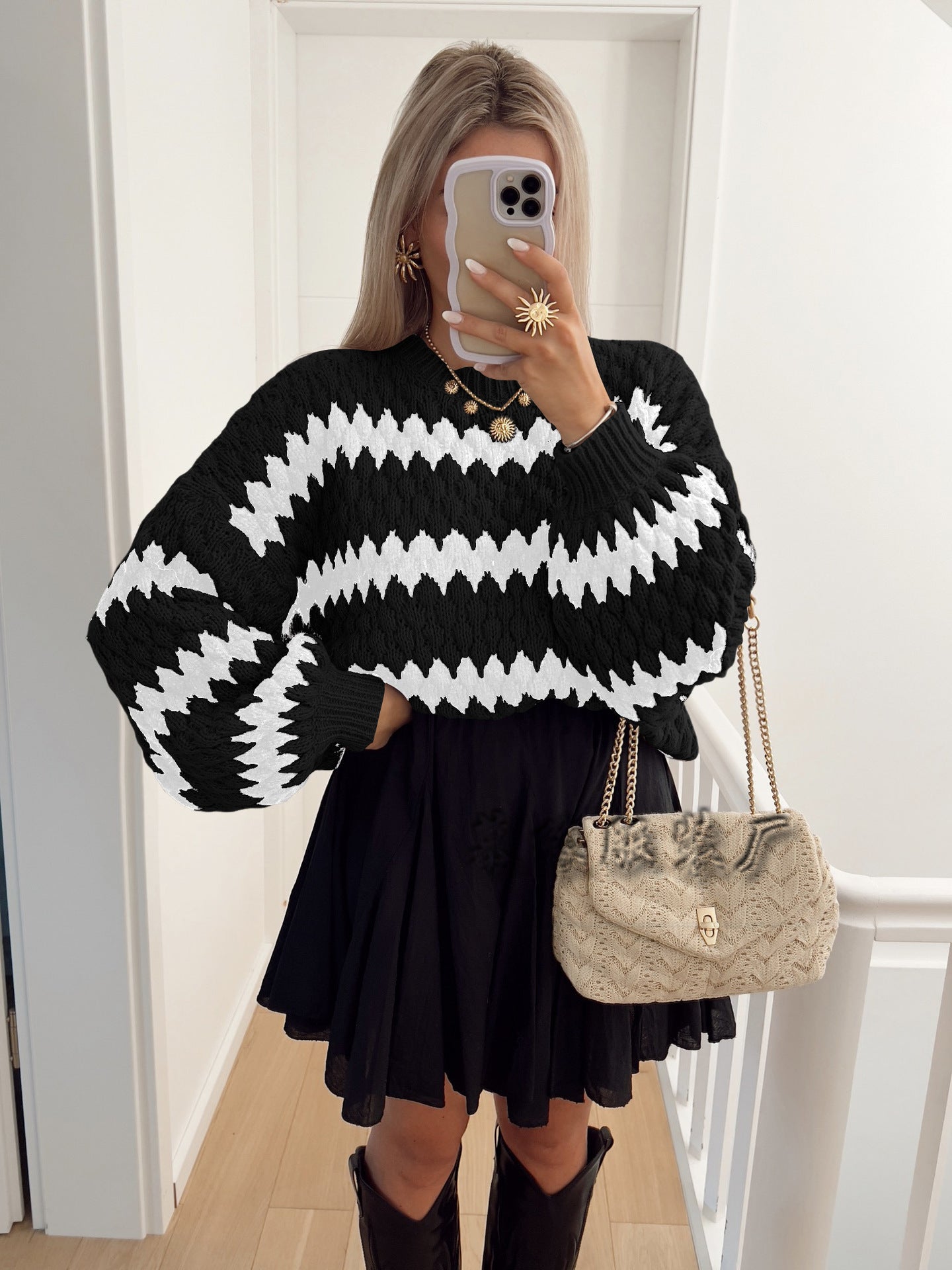 Knitted Pullover Loose Sweater