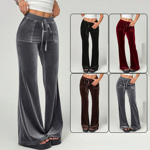Flared Figure Flattering Casual pants