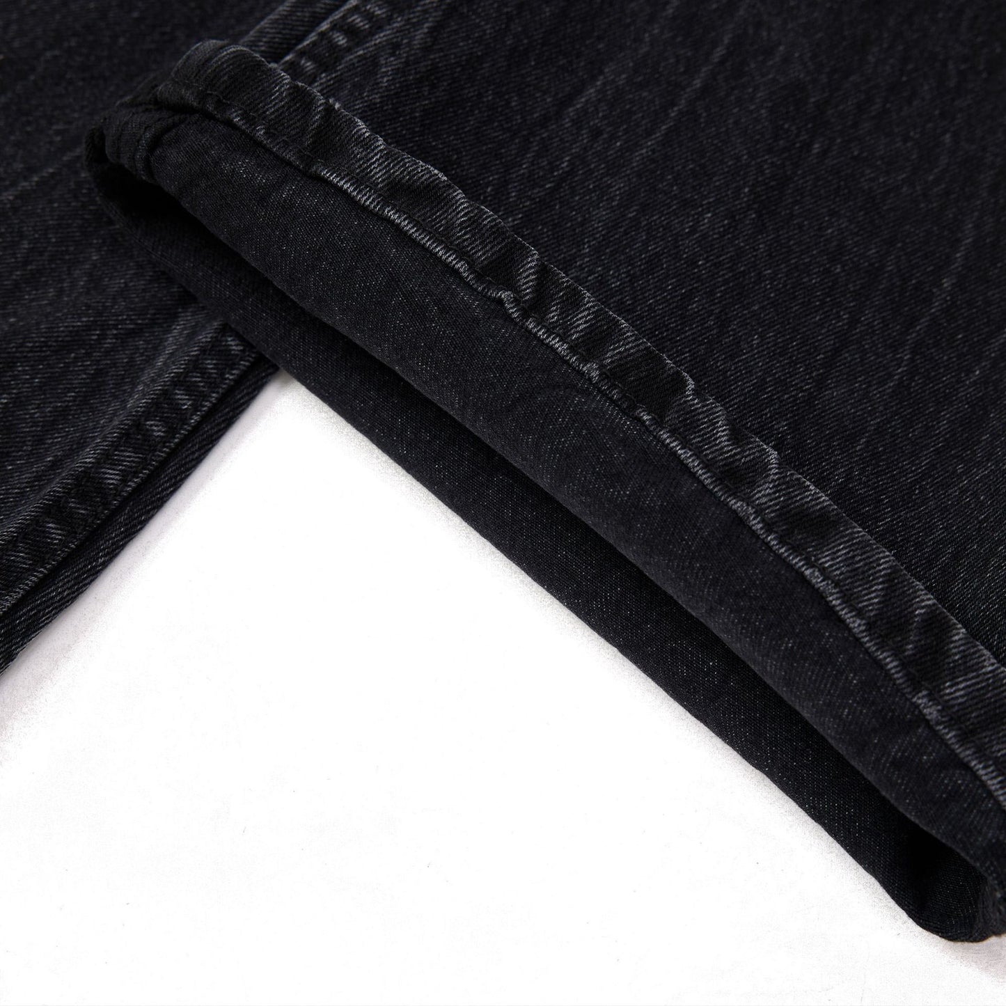 Washed Old Lightning Crack Jeans