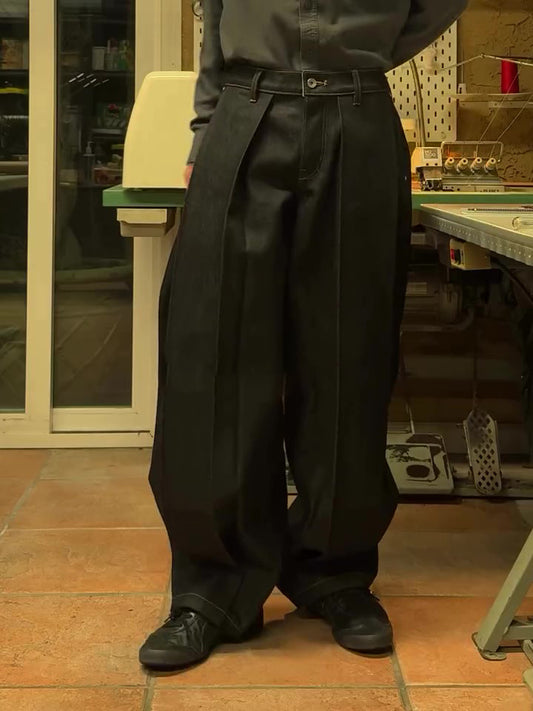 Pocket Wide-Leg Pants