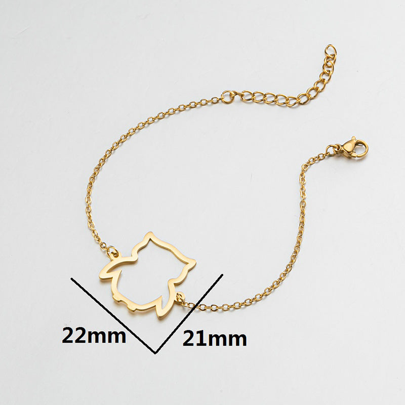 Sma Owl Pendant Bracelet