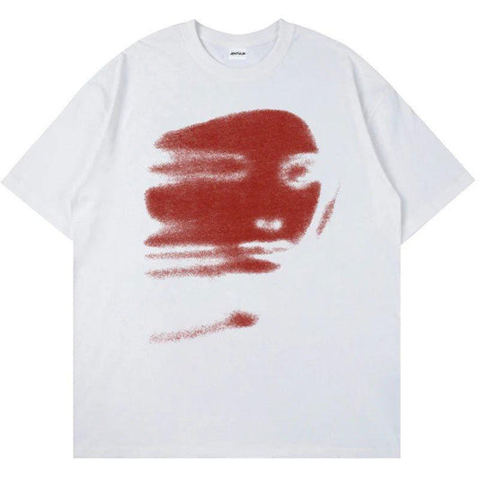 Loose Short Sleeves T-shirt Round Neck