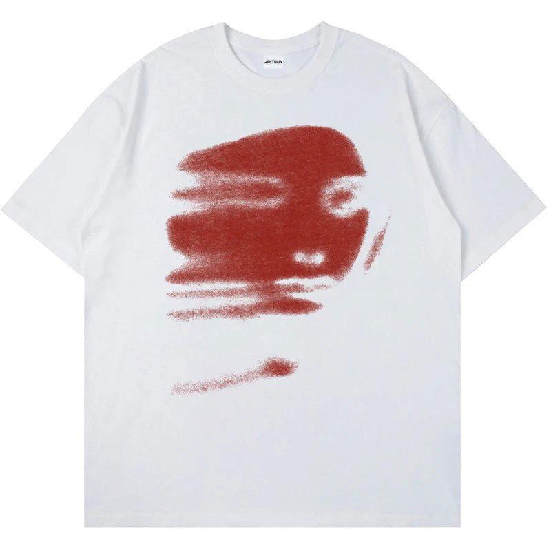 Loose Short Sleeves T-shirt Round Neck