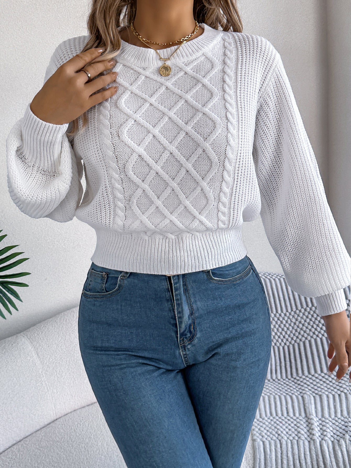 Fitted Waist Sweater