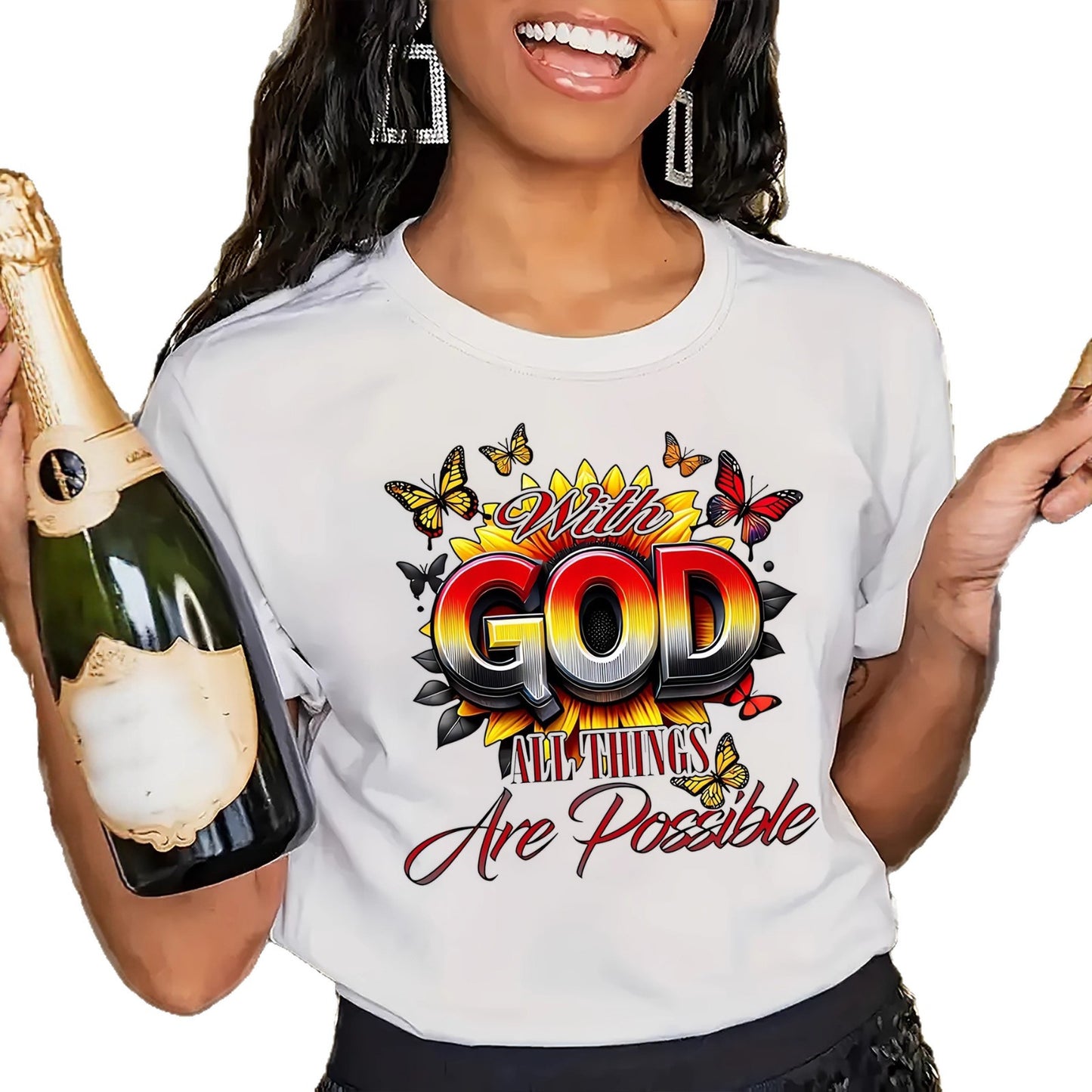 Printed Casual Plus Size Round Neck Short Sleeve T-shirt