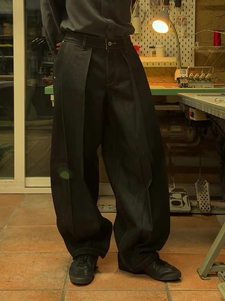 Pocket Wide-Leg Pants
