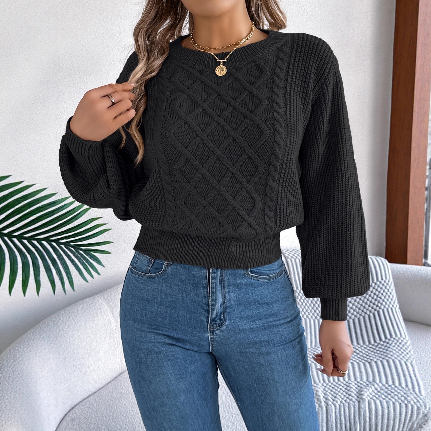 Fitted Waist Sweater