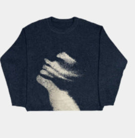 Casual Round Neck Loose Pullover Sweater