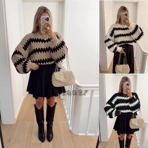 Knitted Pullover Loose Sweater