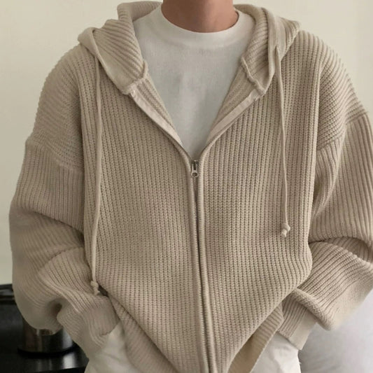 Idle Style Hooded Sweater Coat
