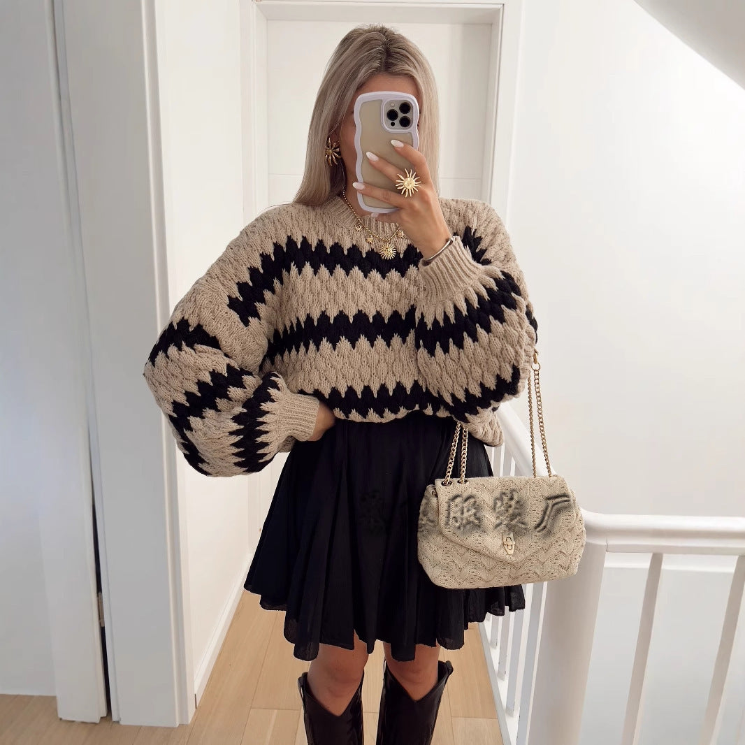 Knitted Pullover Loose Sweater