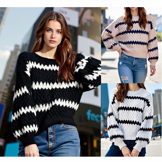 Knitted Pullover Loose Sweater
